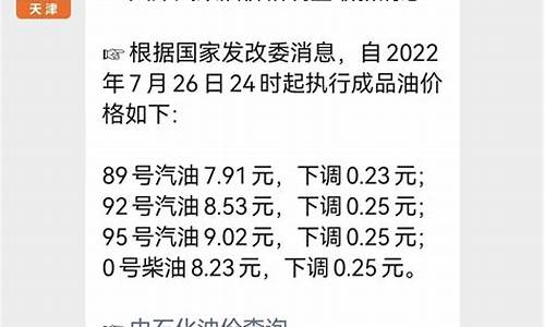 天津今日油价最新_天津今日油价最新92汽